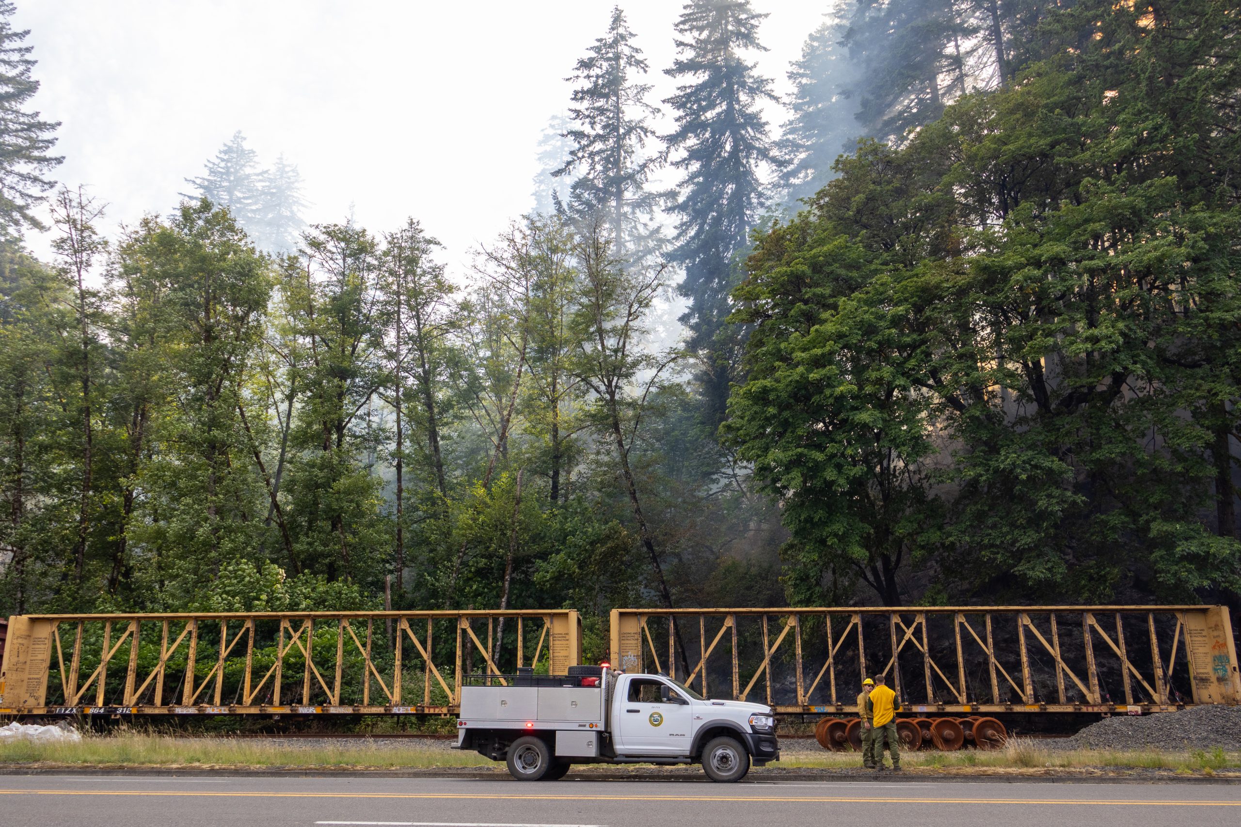Firefighters mopping up Rice Road Fire - Lookout Eugene-Springfield